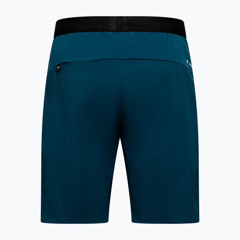 Pantaloncini da trekking da uomo Salewa Puez 4 pond blue 2