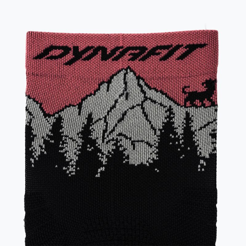 Calzini DYNAFIT Traverse Crew black out ultra coral/6a10 3
