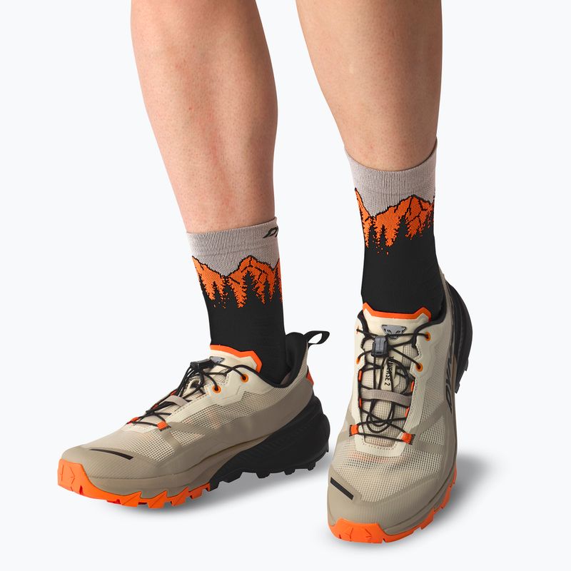 Calze da sci DYNAFIT Traverse Mid black out ultra orange/4220 6