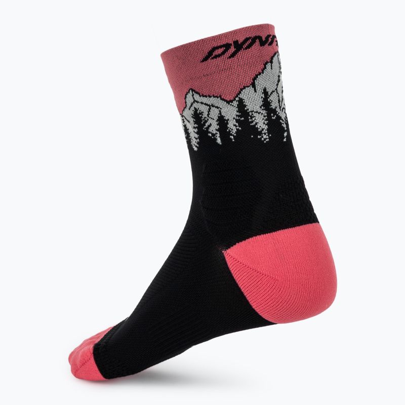 Calzini da sci DYNAFIT Traverse Mid black out ultra coral/6a10 2