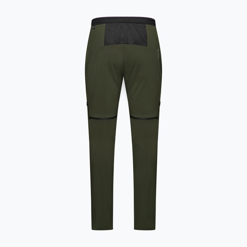 Pantaloni da trekking da uomo Salewa Pedroc 3 DST 2IN1 dark olive 2