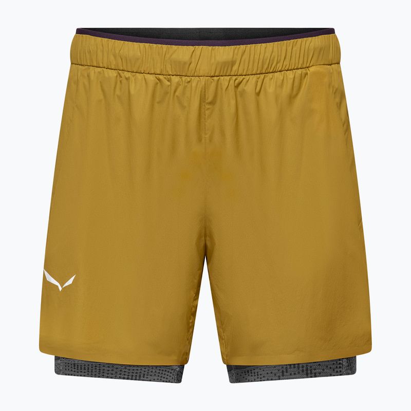 Pantaloncini da trekking da uomo Salewa Pedroc DST 2IN1 olive oil int/0870 7