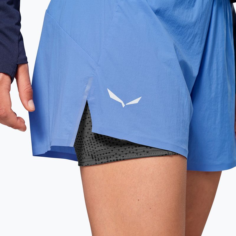 Pantaloncini da trekking da donna Salewa Pedroc DST 2IN1 morning blue int/0870 4