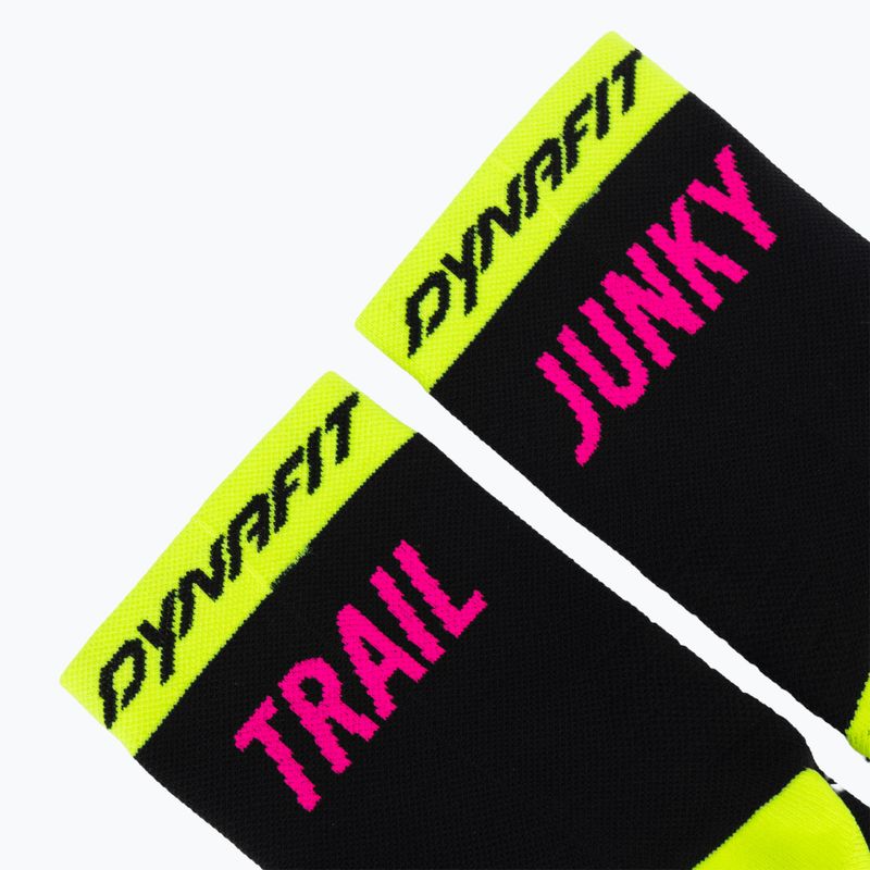 Calzini DYNAFIT Trail Mid black out ultra yellow/5A30 3