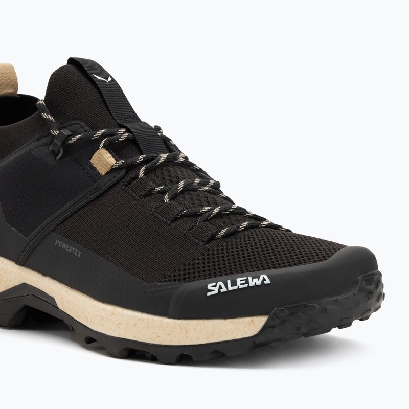 Scarpe da trekking da uomo Salewa Puez 2 Knit Powertex nero/nero 7