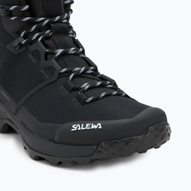 Stivali da trekking Salewa da uomo Puez 2 Mid Ptx nero/nero 7