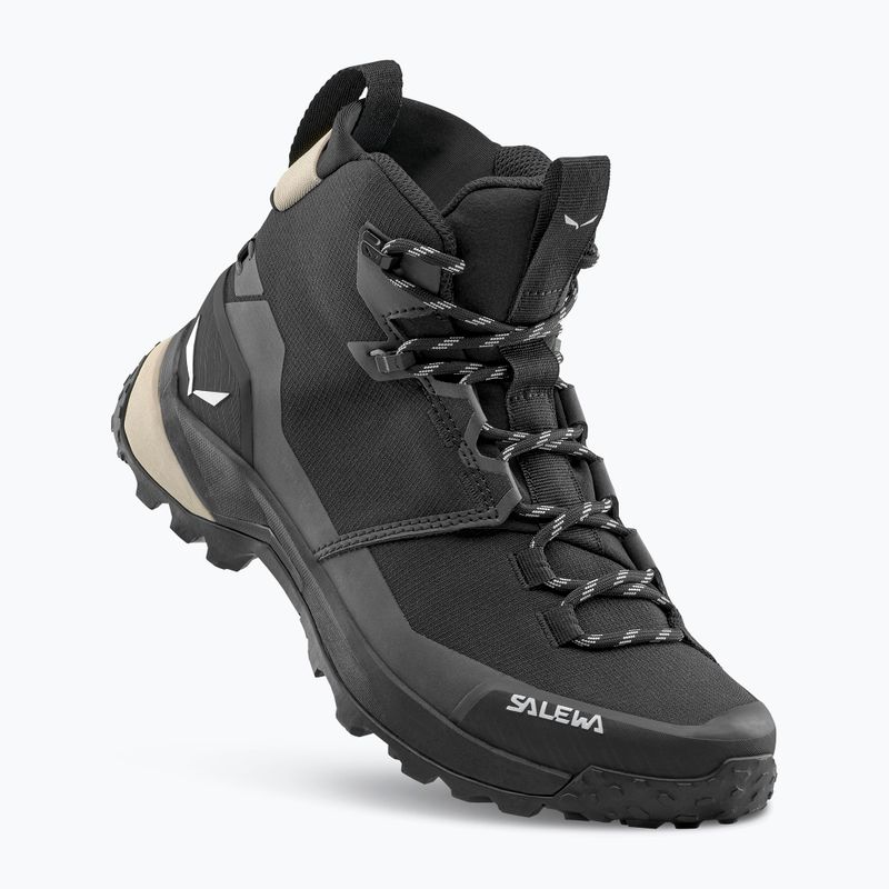 Stivali da trekking da donna Salewa Puez 2 Mid Ptx nero/nero 3