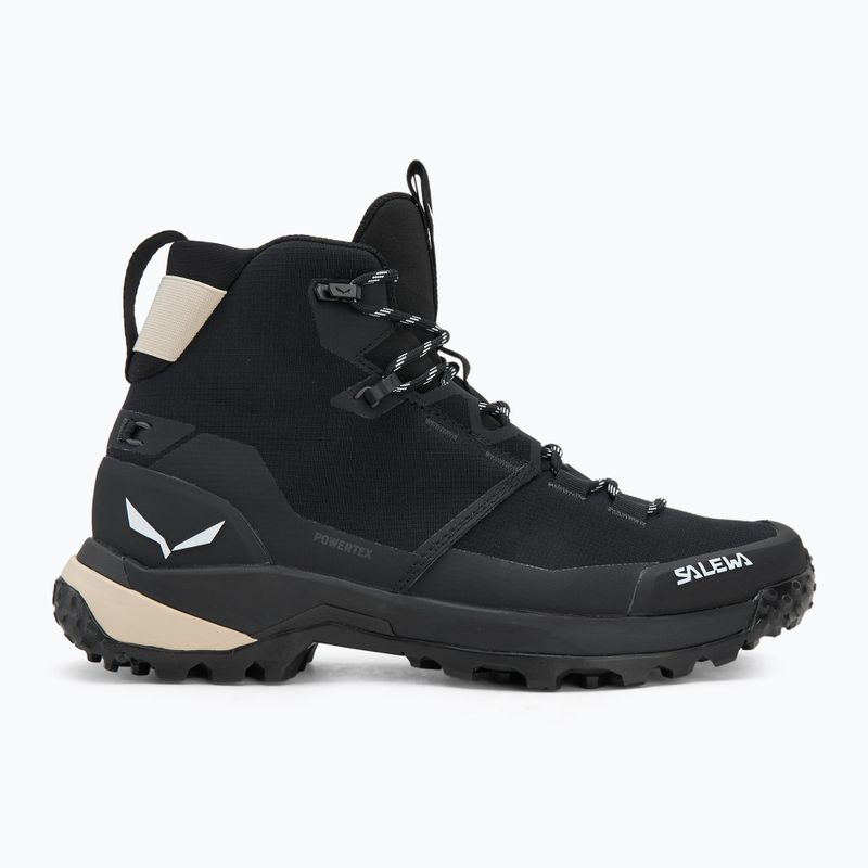 Stivali da trekking da donna Salewa Puez 2 Mid Ptx nero/nero 2