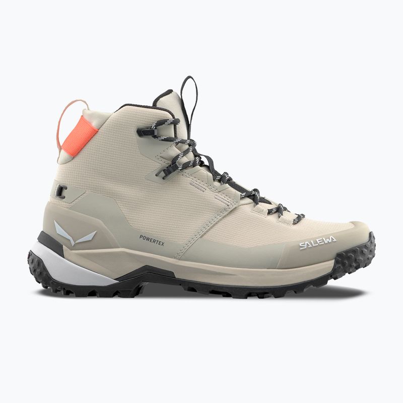 Stivali da trekking Salewa da donna Puez 2 Mid Ptx farina d'avena/ farina d'avena 2