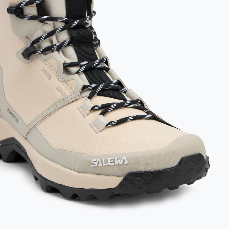 Stivali da trekking Salewa da donna Puez 2 Mid Ptx farina d'avena/ farina d'avena 7
