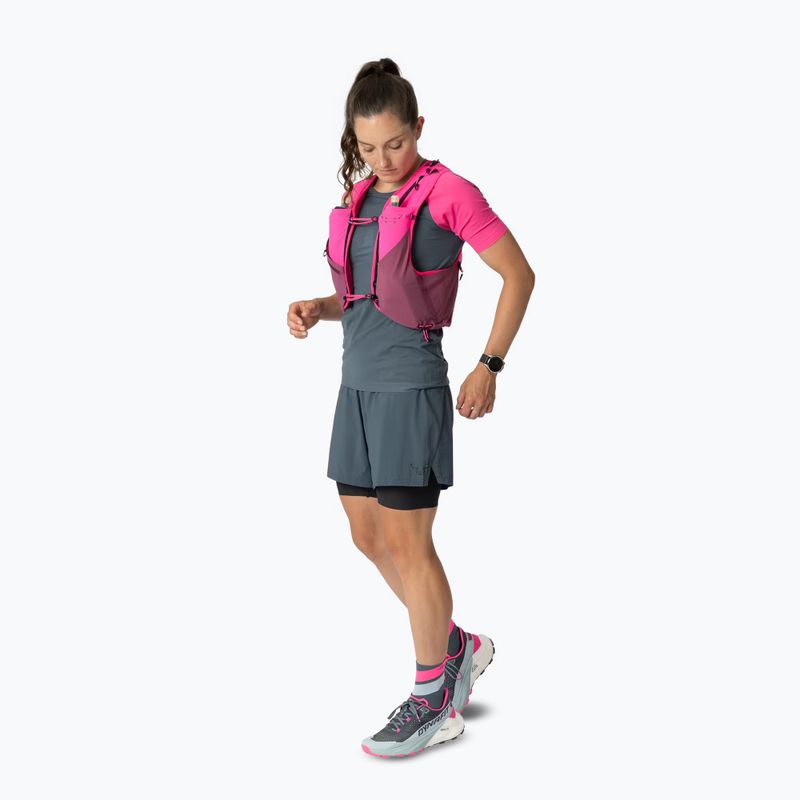 Gilet da corsa DYNAFIT Alpine 8 Vest pink glo/amaranth 2
