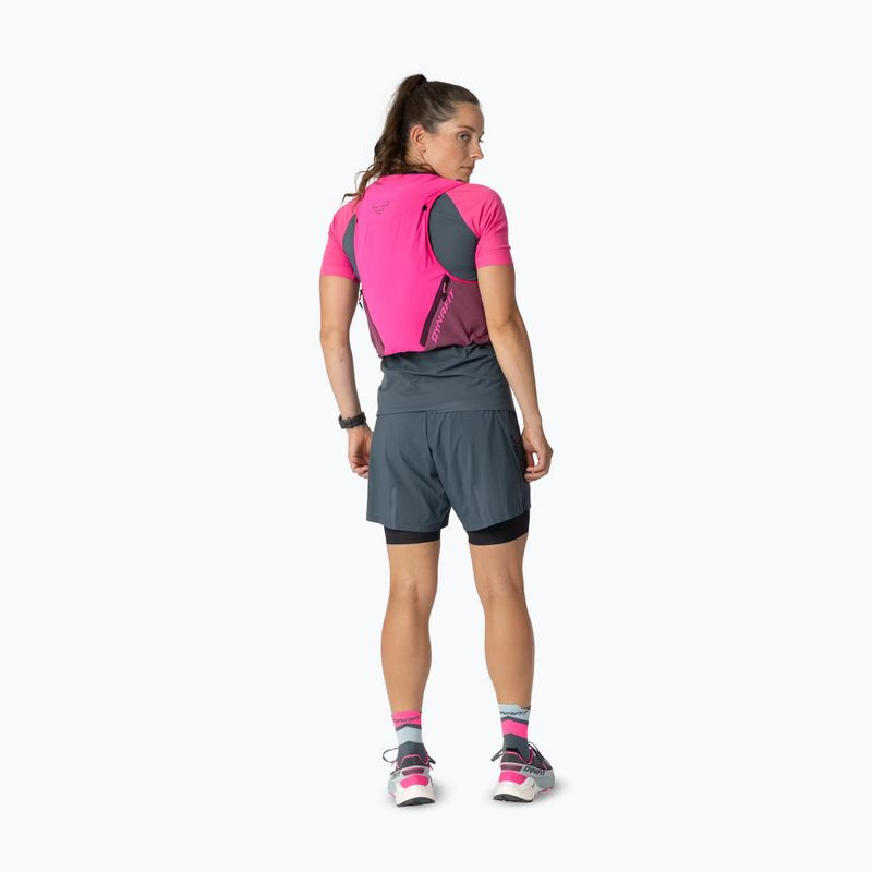 Gilet da corsa DYNAFIT Alpine 8 Vest pink glo/amaranth 3