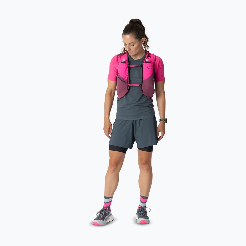Gilet da corsa DYNAFIT Alpine 15 Vest pink glo/amaranth 3