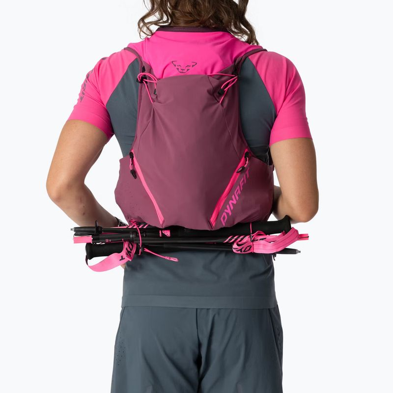 Gilet da corsa DYNAFIT Alpine 15 Vest pink glo/amaranth 6