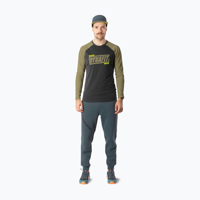 Longsleeve da running uomo DYNAFIT 24/7 military green/0910 2