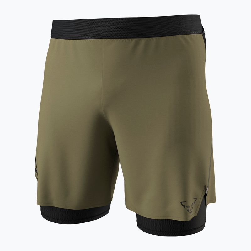 Pantaloncini da corsa da uomo DYNAFIT Alpine Pro 2IN1 military green 8