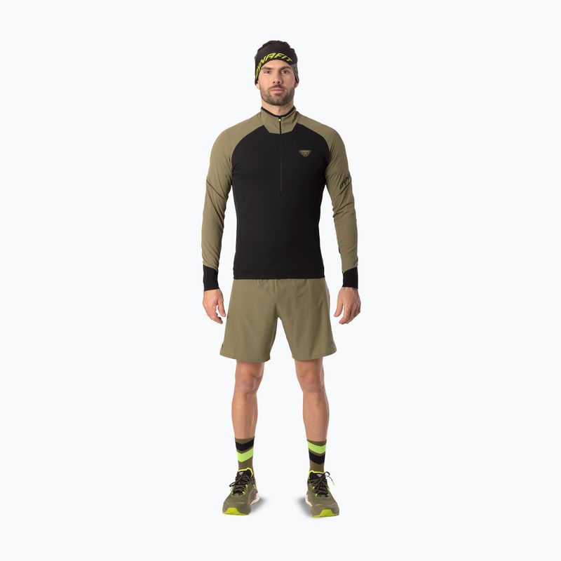 Felpa da corsa uomo Dynafit Alpine LS 1/2 Zip Tee military green/0910 2
