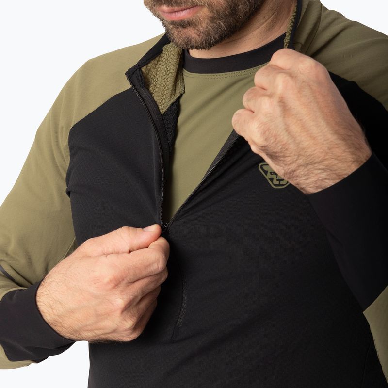 Felpa da corsa uomo Dynafit Alpine LS 1/2 Zip Tee military green/0910 4