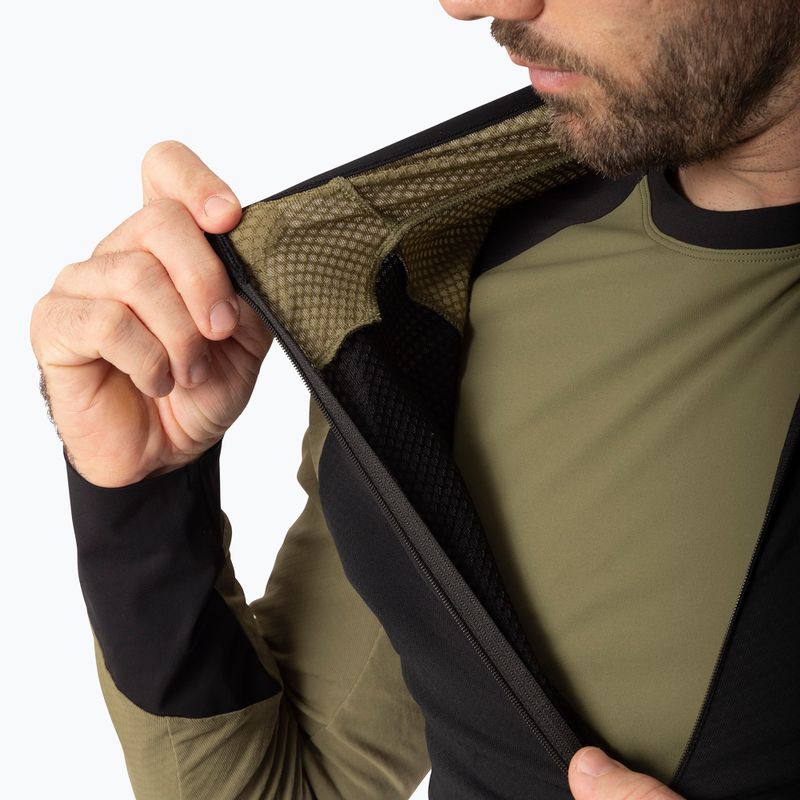 Felpa da corsa uomo Dynafit Alpine LS 1/2 Zip Tee military green/0910 5
