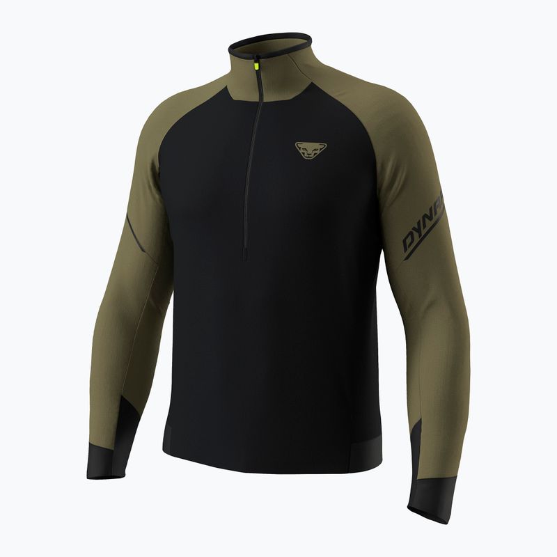 Felpa da corsa uomo Dynafit Alpine LS 1/2 Zip Tee military green/0910 7