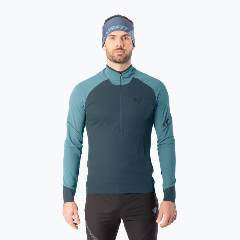 Felpa da corsa uomo Dynafit Alpine LS 1/2 Zip Tee smoke blue/0720/3162