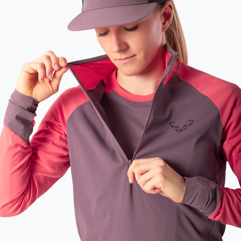 Felpa da corsa donna Dynafit Alpine LS 1/2 Zip Tee cabana/6A90 4