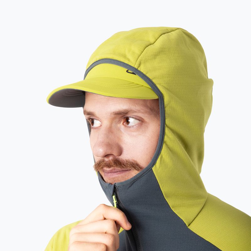 Felpa da sci alpinismo uomo DYNAFIT Radical Polartec Hooded golden lime/0720 3