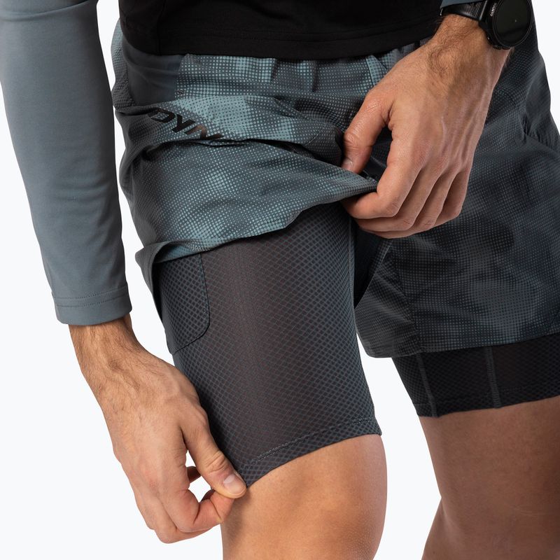 Pantaloncini da corsa da uomo DYNAFIT Trail Reflective 2in1 cinder 3