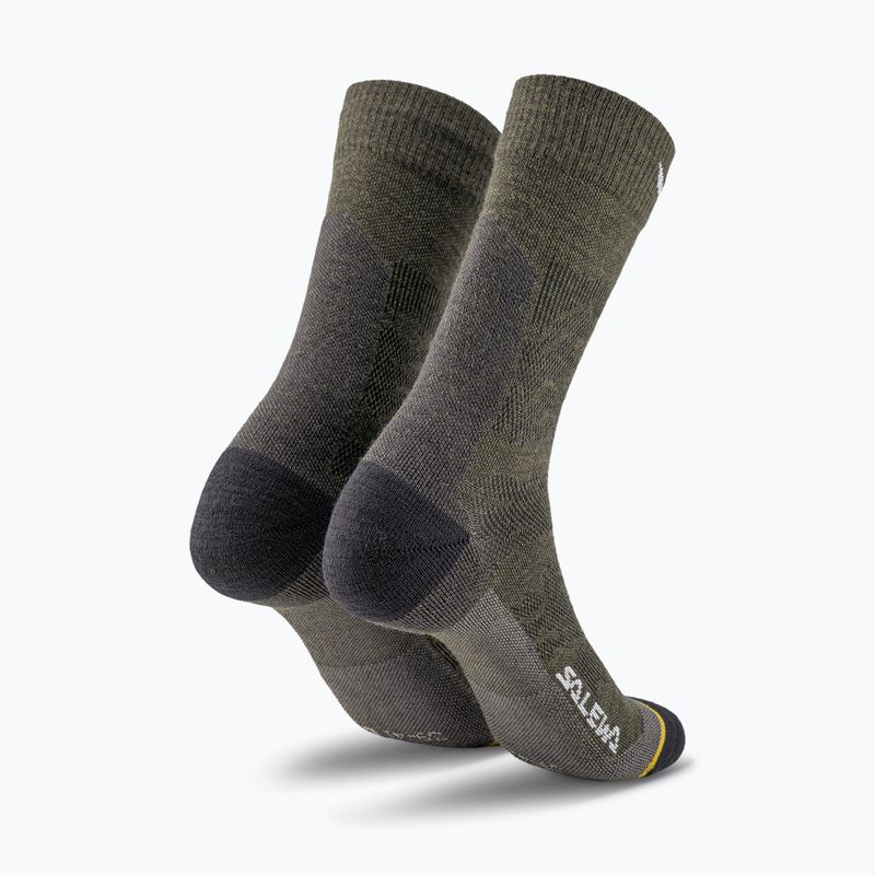 Calze da uomo Salewa Ortles AM Crew dark olive 2