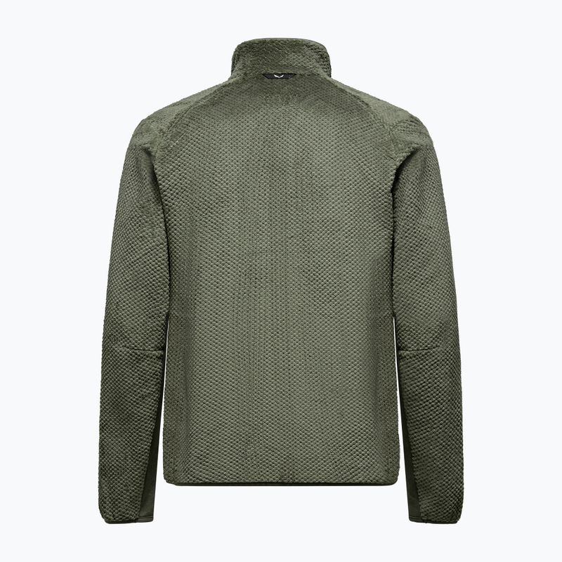 Felpa da trekking uomo Salewa Puez Warm Full Zip faded green 2