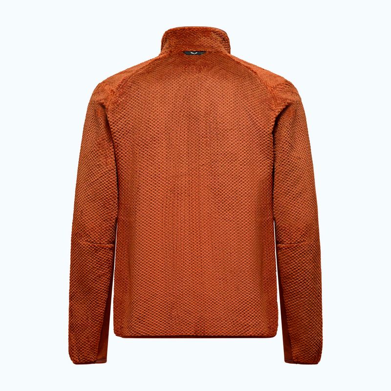 Felpa da trekking uomo Salewa Puez Warm Full Zip bombay brown 2