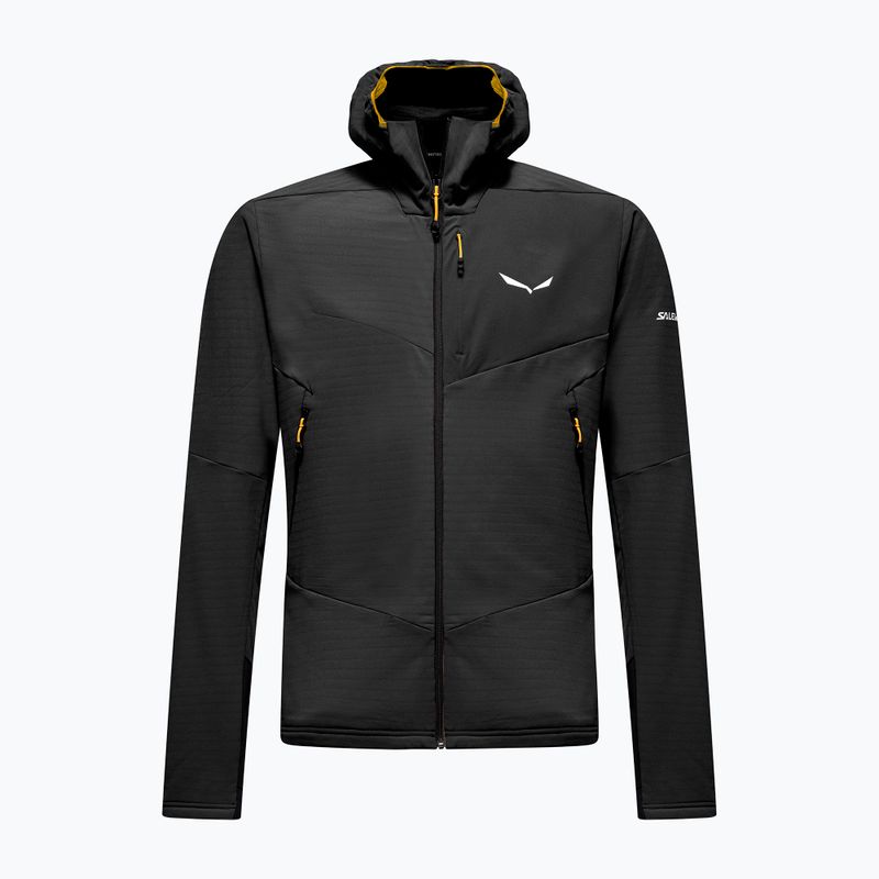 Pile uomo Salewa Ortles Fleece Pro Hooded Black Out
