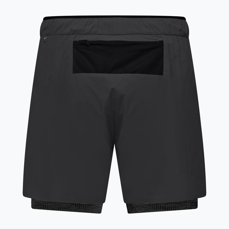Pantaloncini da trekking da uomo Salewa Pedroc DST 2IN1 black out 2