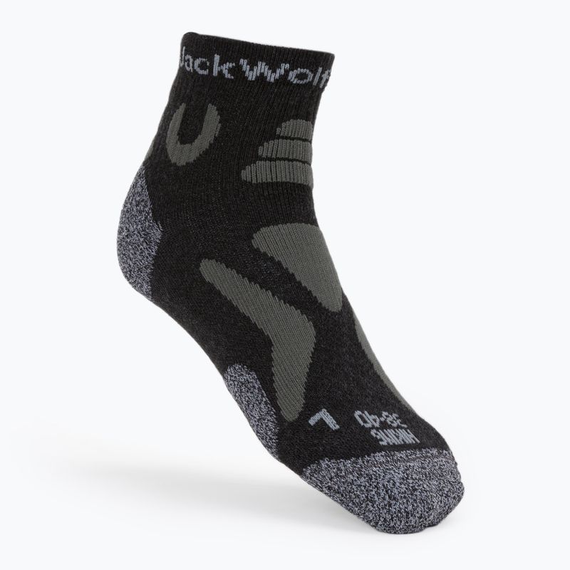 Calze da trekking Jack Wolfskin Hiking Pro Low Cut grigio scuro/ grigio scuro