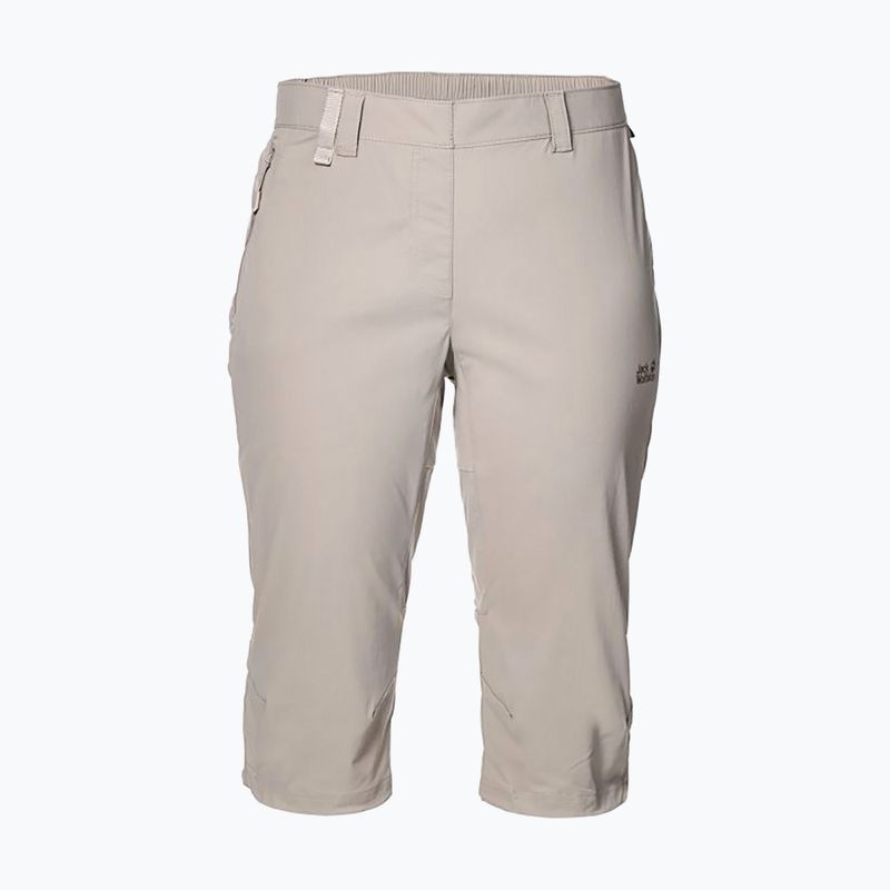 Pantaloncini da trekking Activate Light 3/4 moon rock da donna di Jack Wolfskin 9
