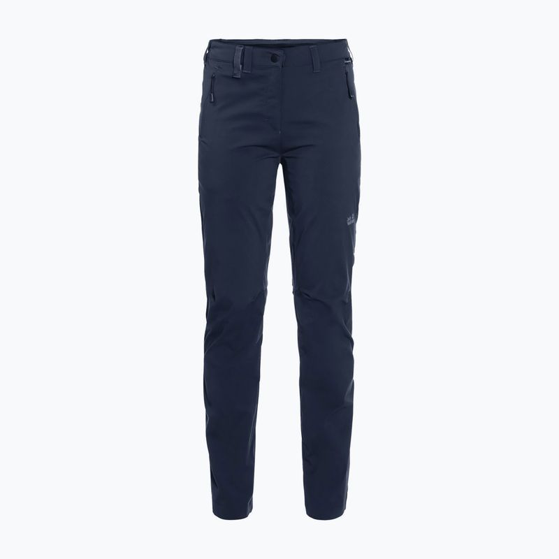 Pantaloni softshell da donna Jack Wolfskin Activate Light blu notte 8