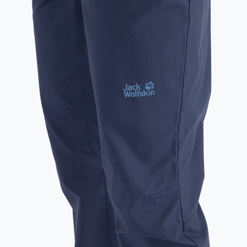 Pantaloni softshell da donna Jack Wolfskin Activate Light blu notte 5