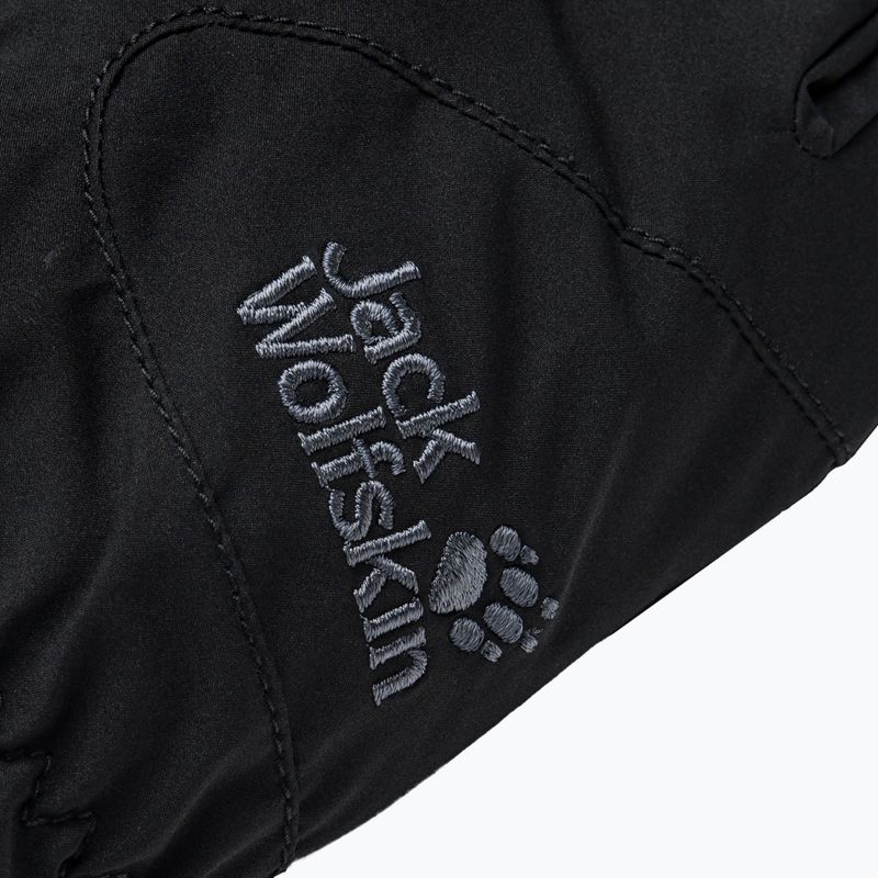 Guanti da trekking Jack Wolfskin Stormlock Highloft nero 4