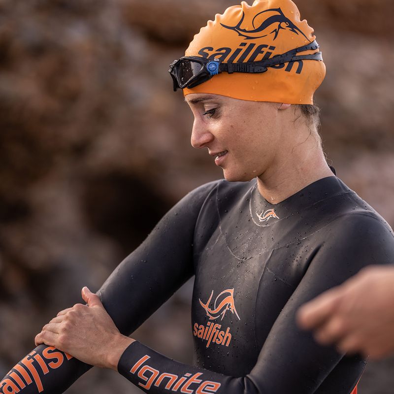 Muta da triathlon donna sailfish Ignite nero/arancione 5