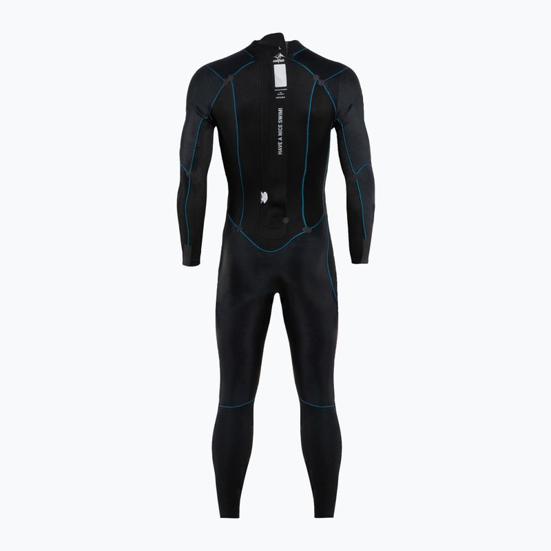 Muta da triathlon da uomo sailfish One 7 nero/blu 5