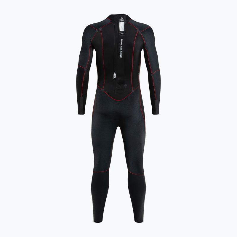 Muta da triathlon da uomo sailfish Attack 7 nero/rosso 4