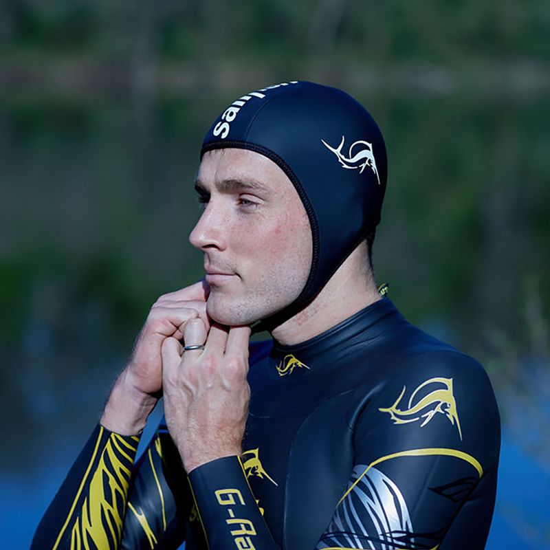 Cuffia da nuoto Sailfish in neoprene nero 6