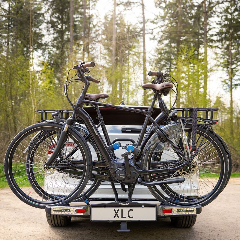 XLC Azura Xtra LED 2Bikes portapacchi argento/nero 19
