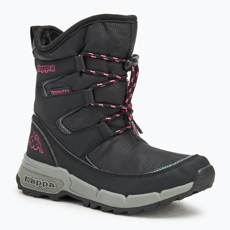 Stivali da neve Kappa Youma Tex nero/rosa per bambini