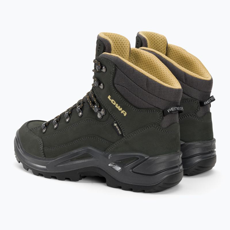 Scarpe da trekking da uomo LOWA Renegade GTX Mid antracite/senape 3