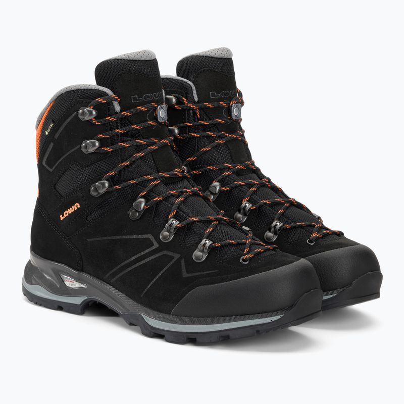 Stivali da trekking da uomo LOWA Baldo GTX nero/arancio 4