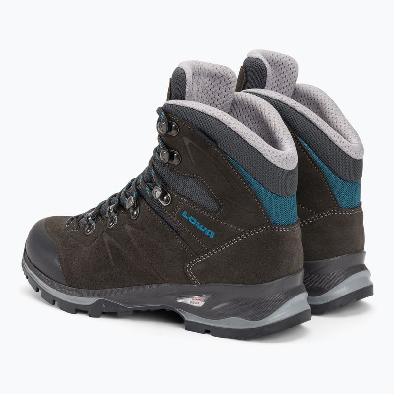Stivali da trekking da donna LOWA Badia GTX antracite/blu 3