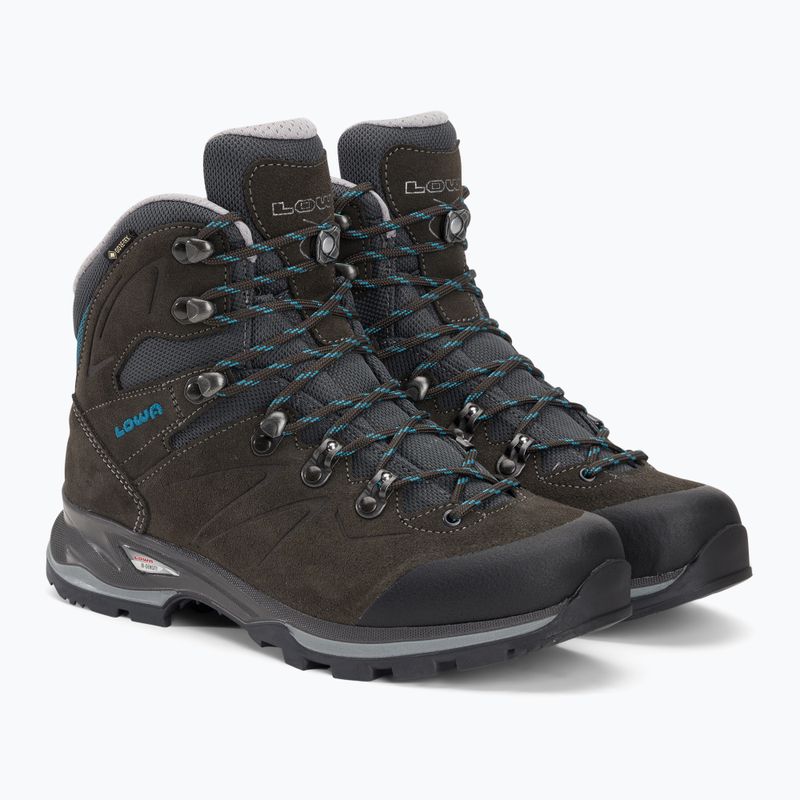 Stivali da trekking da donna LOWA Badia GTX antracite/blu 4