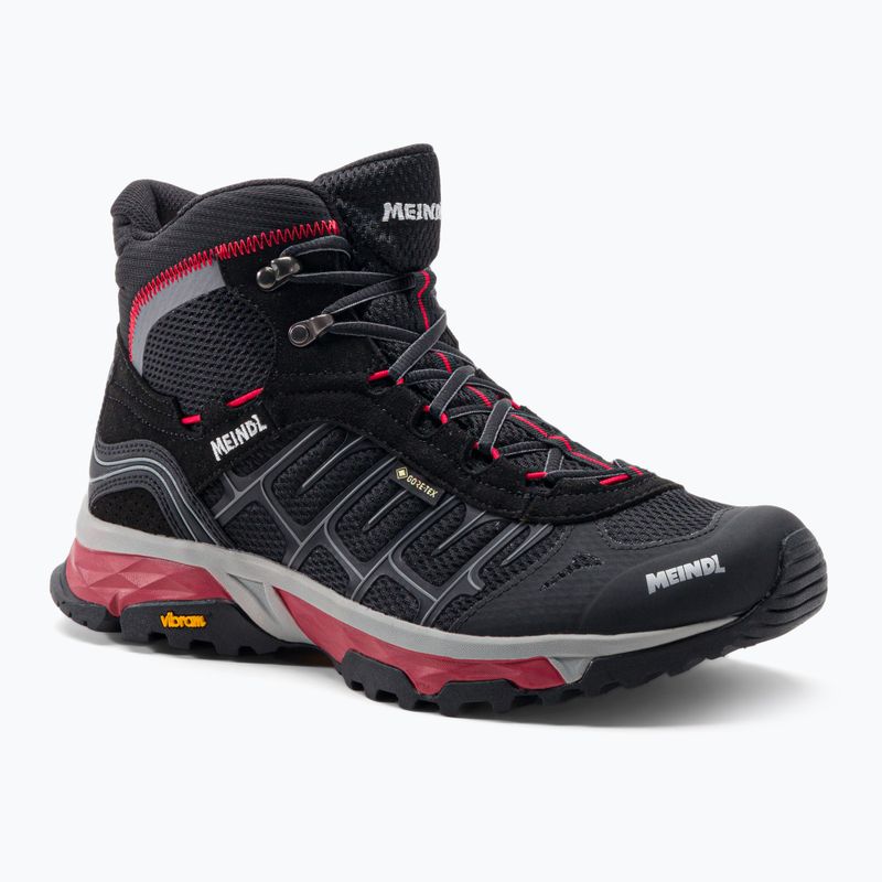 Scarpe da trekking da uomo Meindl Finale Mid GTX nero/rosso