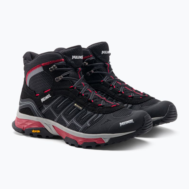 Scarpe da trekking da uomo Meindl Finale Mid GTX nero/rosso 5